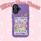 Custom BTS member names phone case for iPhone 17 featuring Jungkook, Jimin, and RM, with a stylish tough protective design.