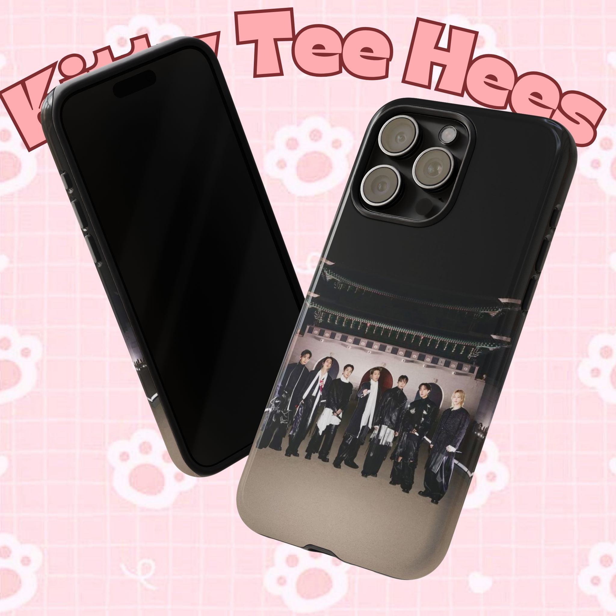BTS Arirang phone case for iPhone, featuring BTS Swim comeback design, made by Printify, protective tough Samsung case with K-pop style
