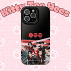 Printify BTS Bangtan phone case featuring fanmade K-Pop boy band photo, impact-resistant design for iPhone or Android.