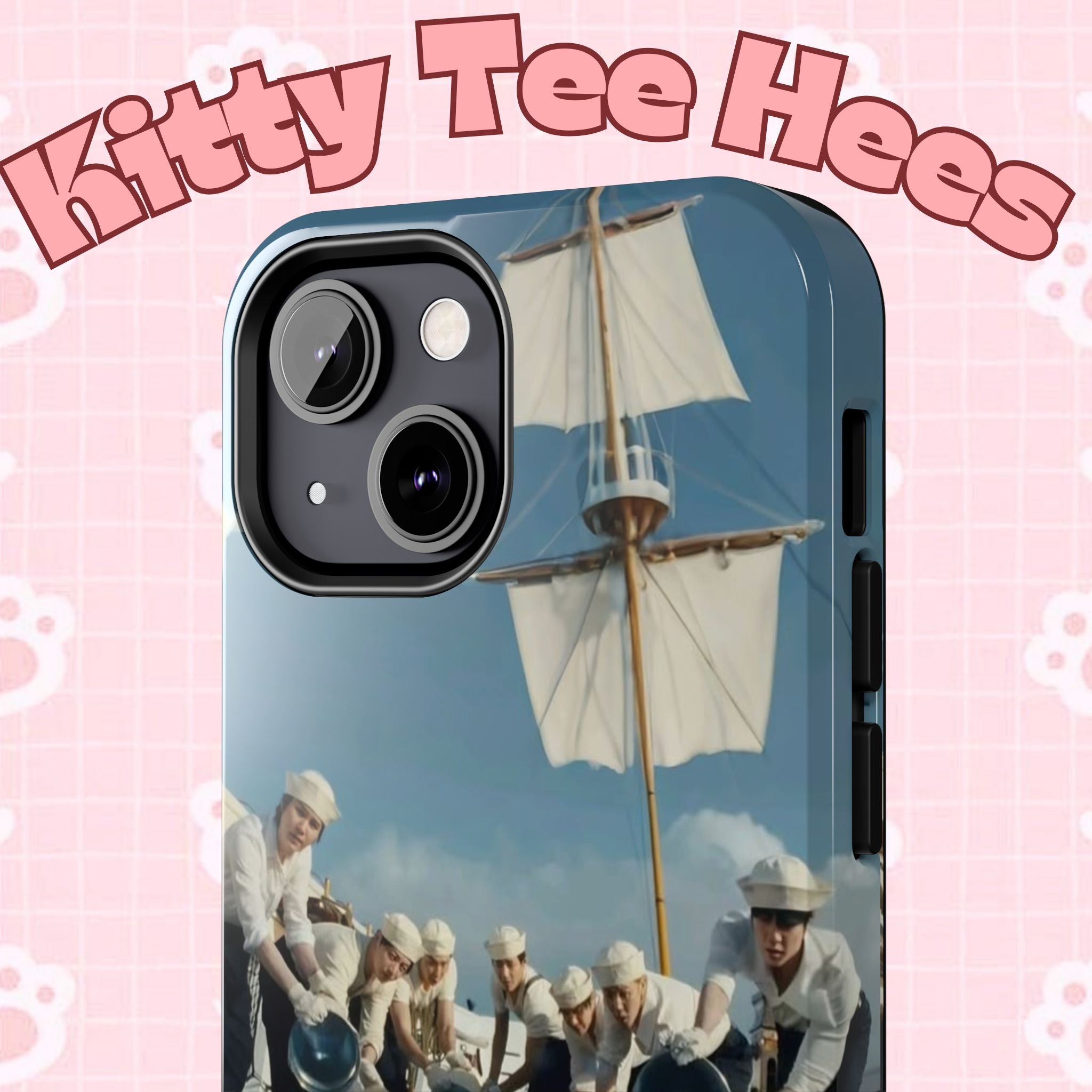 Cute Sailor BTS phone case by Printify featuring K-pop BTS Arirang design, perfect for concert and casual wear.