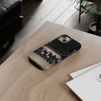 BTS Arirang phone case for iPhone, featuring BTS Swim comeback design, durable Printify K-pop Samsung case on a smartphone.