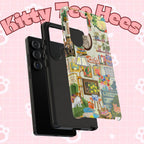 Printify cute cat framed phone case for iPhone 17 featuring a cozy pet portrait design in stylish, colorful artwork.