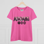 BTS ARIRANG graphic T-shirt featuring BTS logo and member names, in a cute design, by Printify.