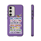 BTS member names phone case featuring Jungkook, Jimin, and Rap Monster for iPhone 17, made by Printify.