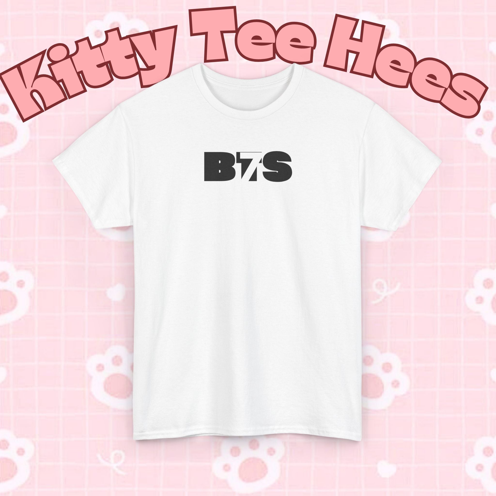 Black BTS Logo T-shirt by Printify featuring a minimal Bangtan emblem, perfect for K-pop fans and casual wear.