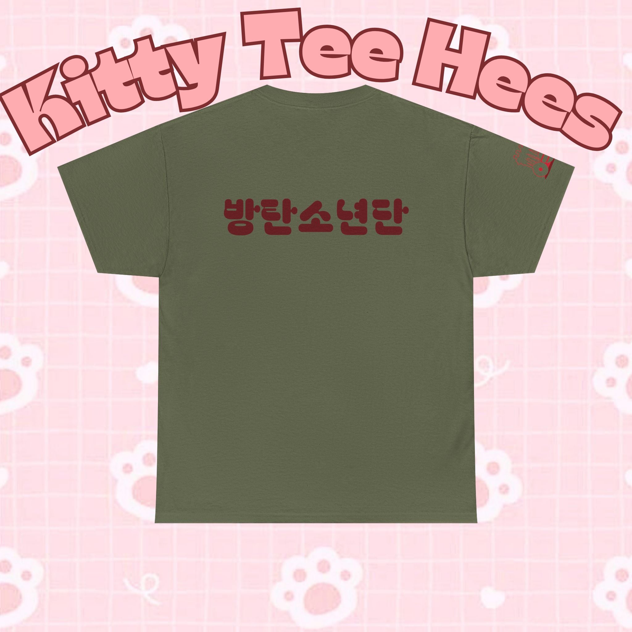 BTS Arirang T-Shirt featuring Hangul design, casual concert fit, ideal for BTS world tour fans, from Printify.