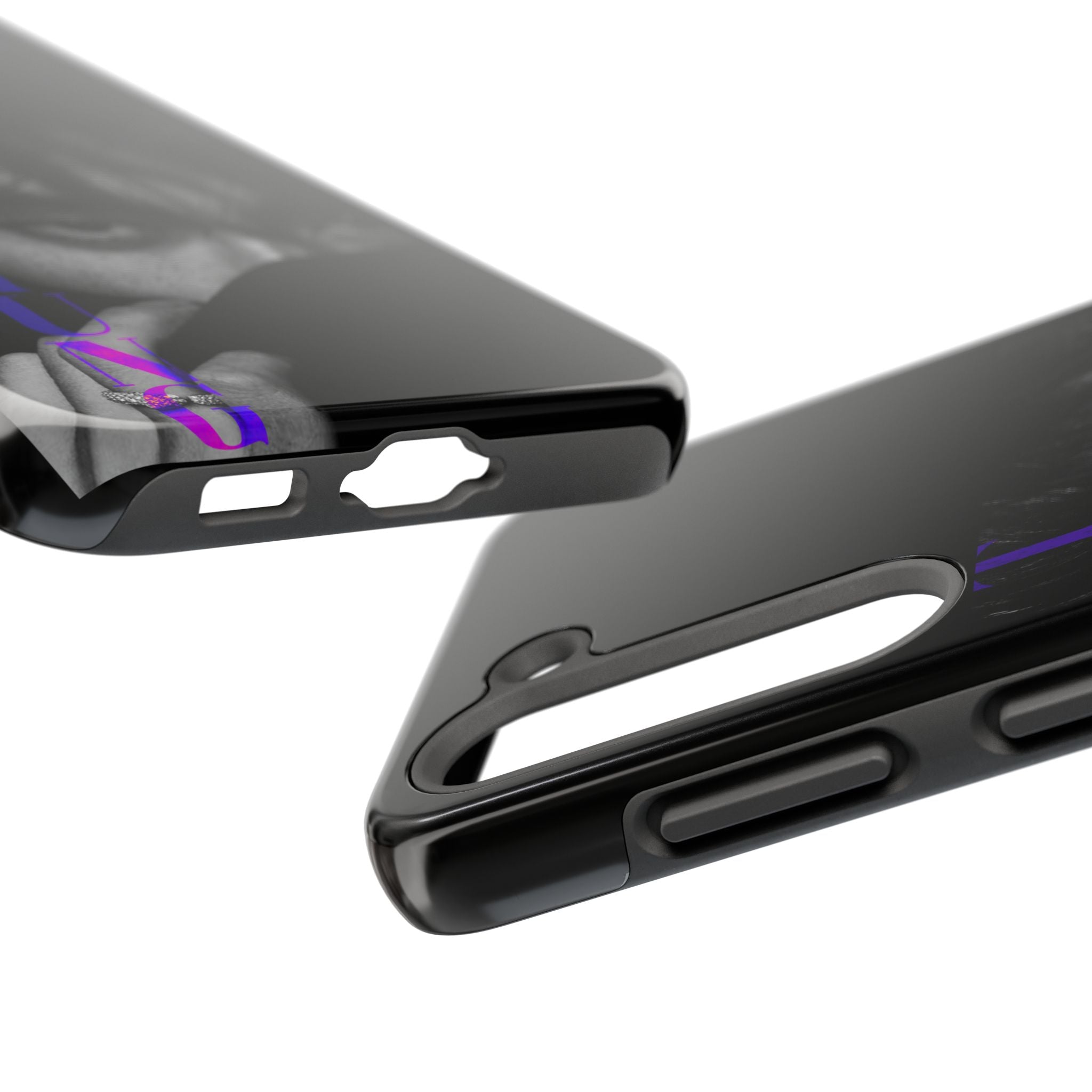 Dark Bangtan BTS phone case featuring Kim Taehyung (V) design for iPhone and Samsung models, with a bold, artistic style.