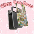 Cute cat portrait phone case for iPhone 17 by Printify, featuring a cozy living room pet home design with stylish and cool details.
