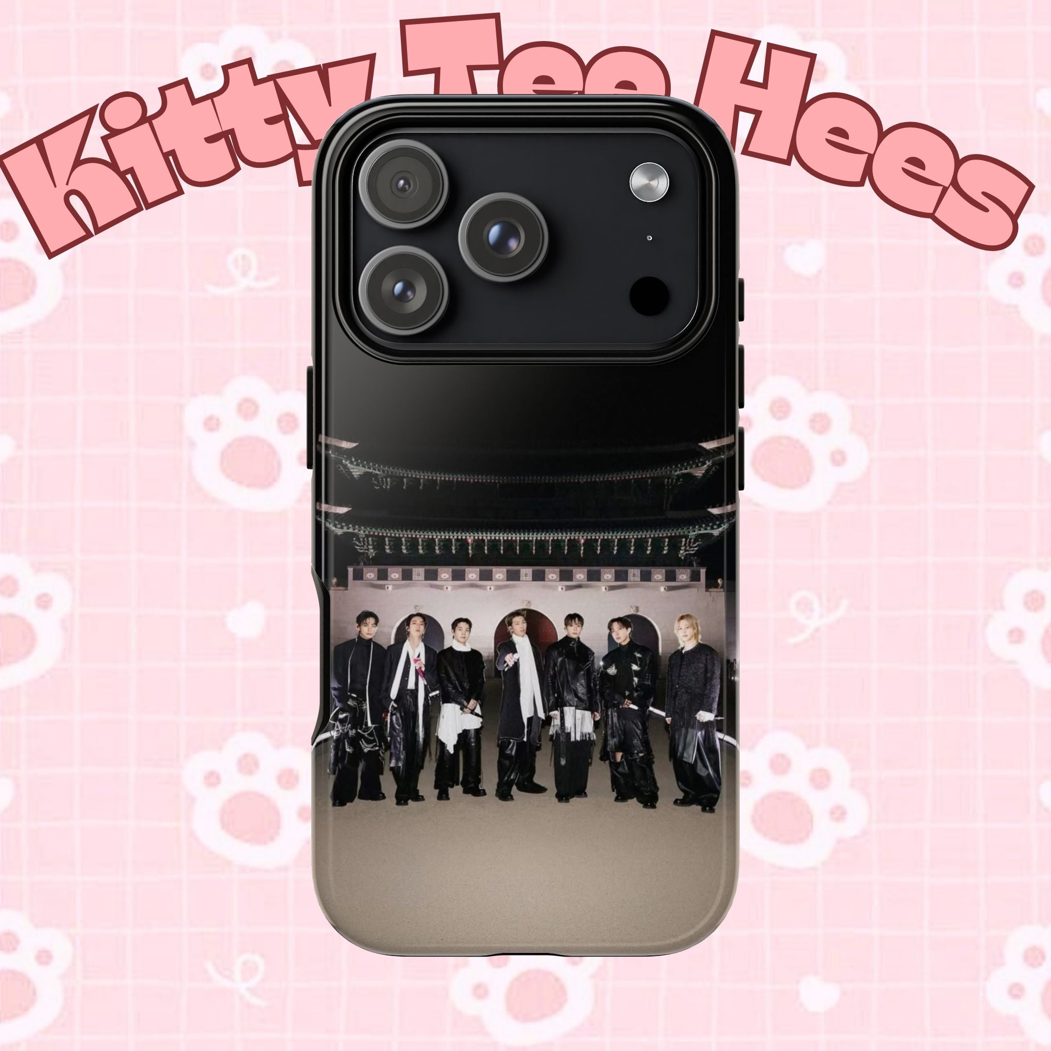 BTS Arirang phone case for iPhone and Samsung, featuring BTS Swim comeback design, durable tough case by Printify.