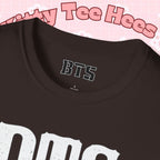 Printify BTS classic T-shirt featuring a simple outline design of Bangtan Boys for K-Pop fans.