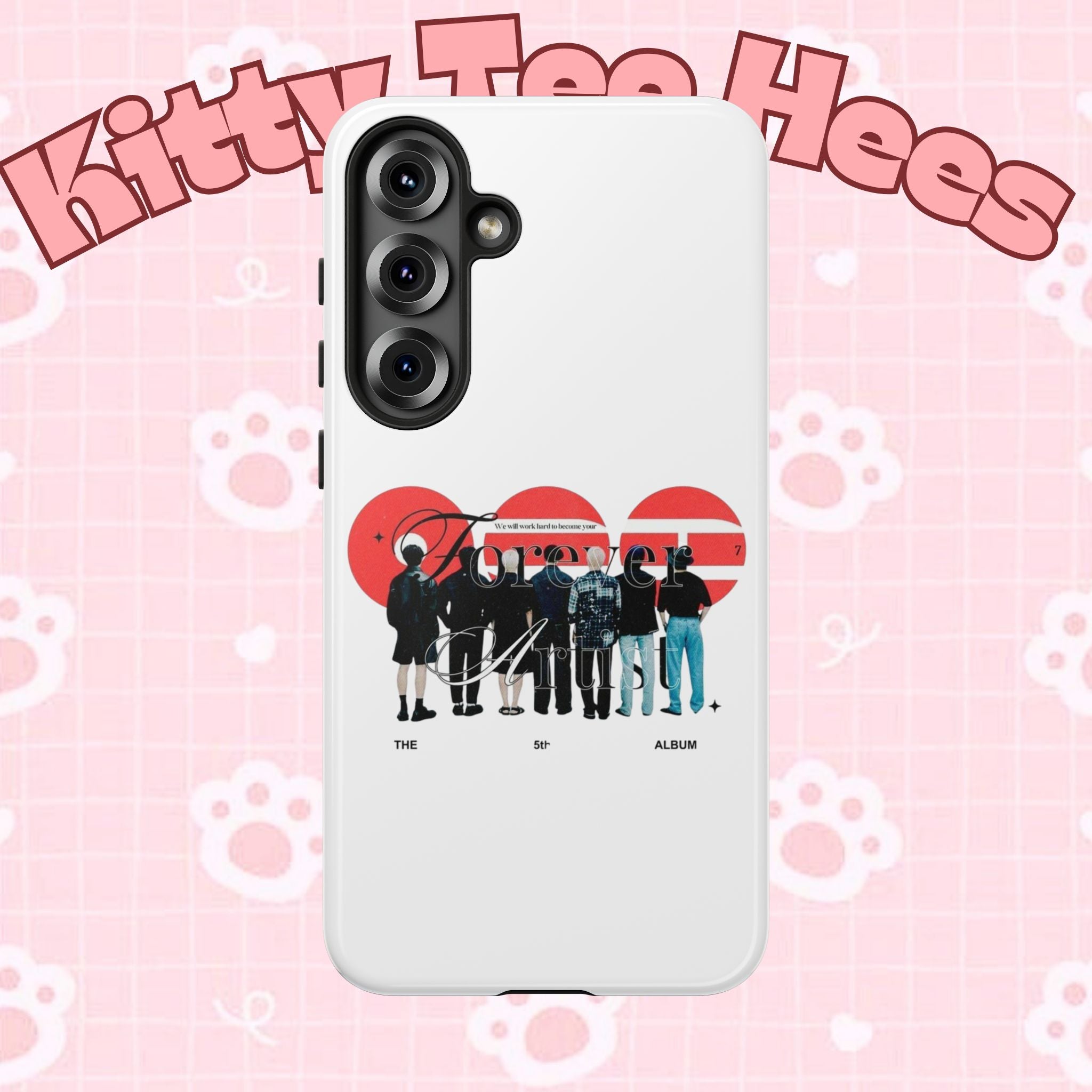 BTS Concert Phone Case featuring 'Bangtan Arirang' design for iPhone and Samsung, with colorful K-Pop themed artwork.