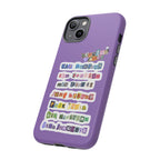 BTS member names phone case featuring Jungkook, Jimin, Rap Monster, for iPhone 17, with a durable tough case design.