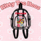 Transparent PVC BTS concert stadium backpack by Printify, stadium-approved clear bag for concerts and school use.