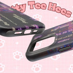 Neon Korean script impact-resistant phone case for iPhone and Samsung featuring BTS Bangtan Sonyeondan branding.