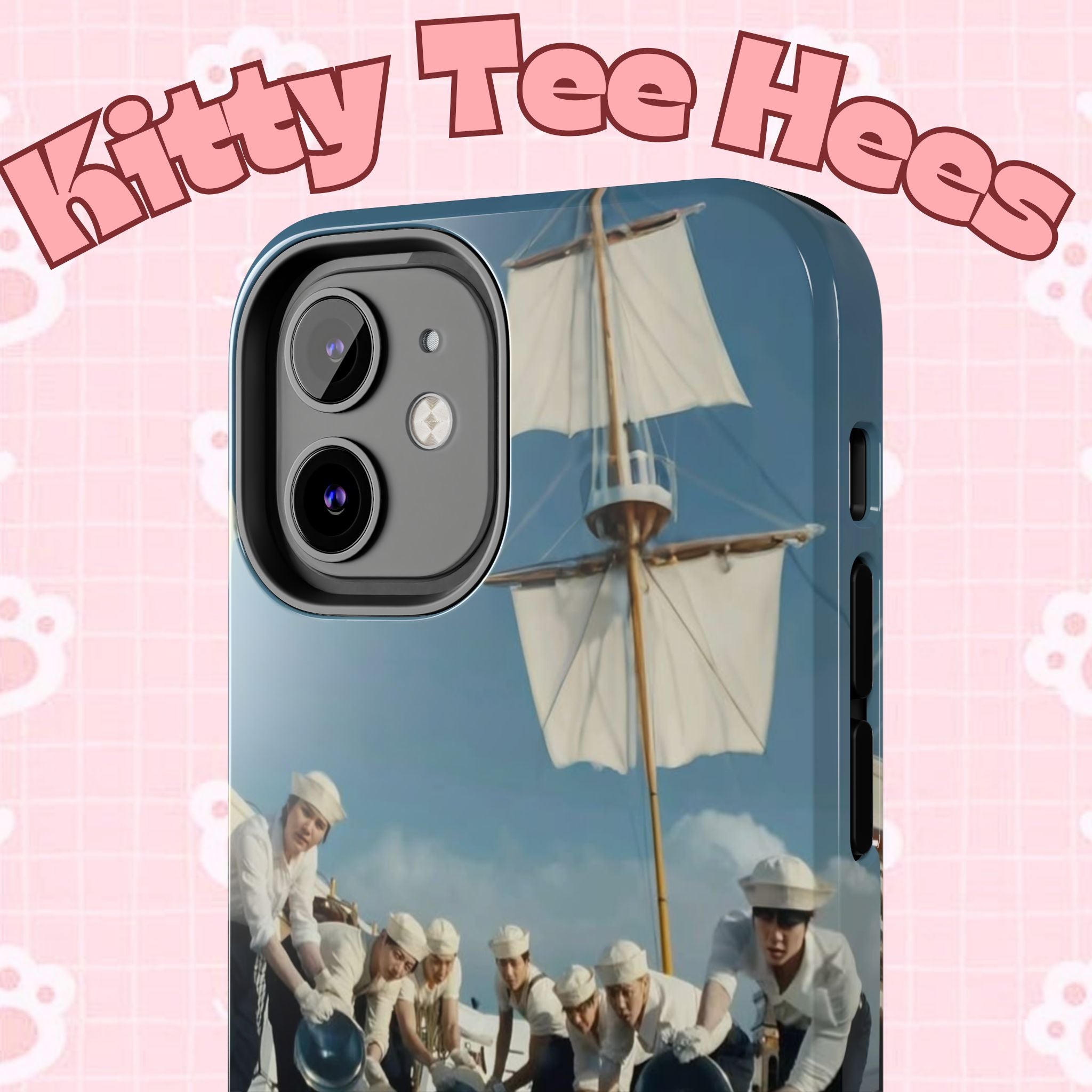 Cute Sailor BTS phone case featuring K-pop design with BTS Arirang and concert motifs, perfect for BTS fans.