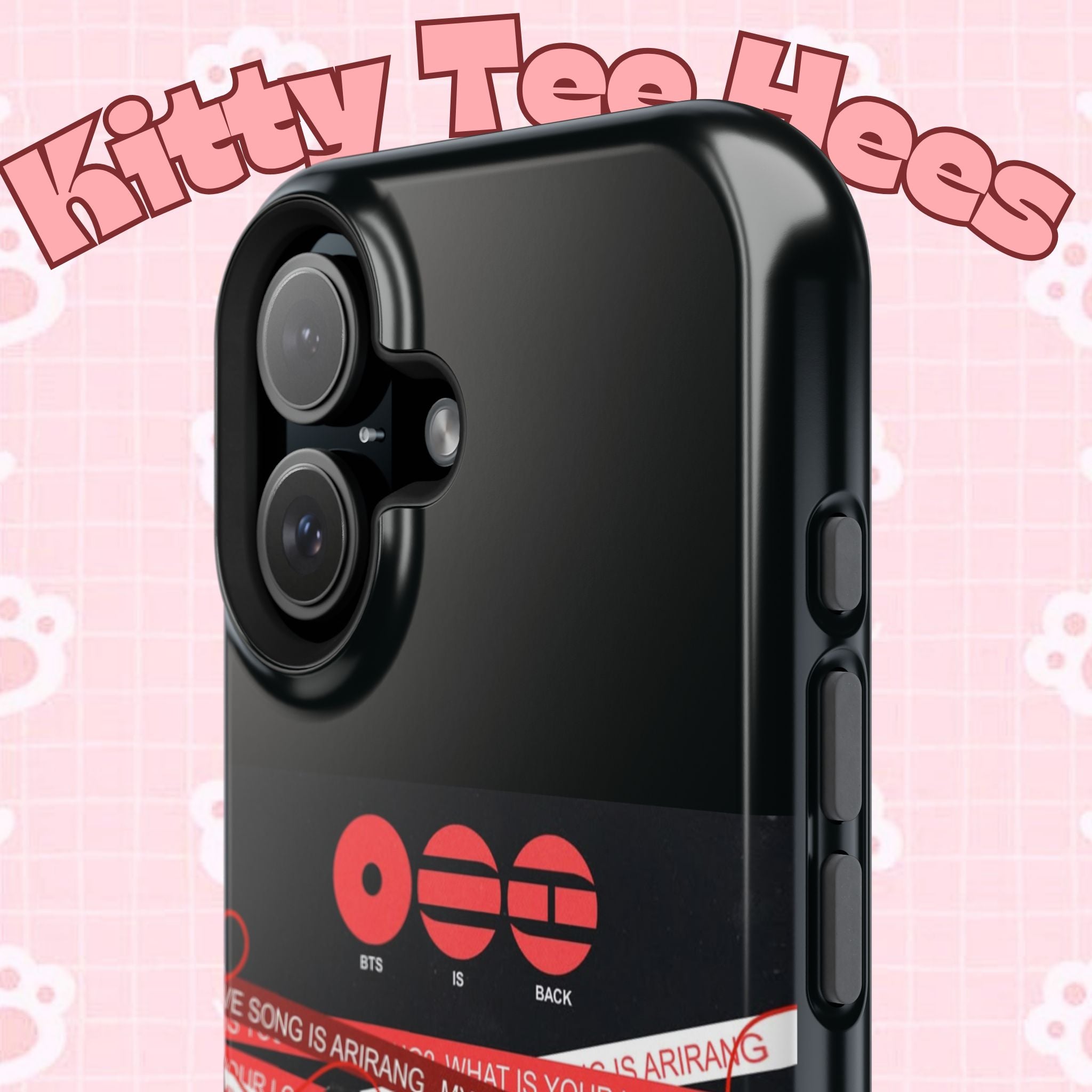 K-Pop BTS Arirang phone case with Bangtan concert design, impact-resistant Printify phone cover featuring BTS band photo.