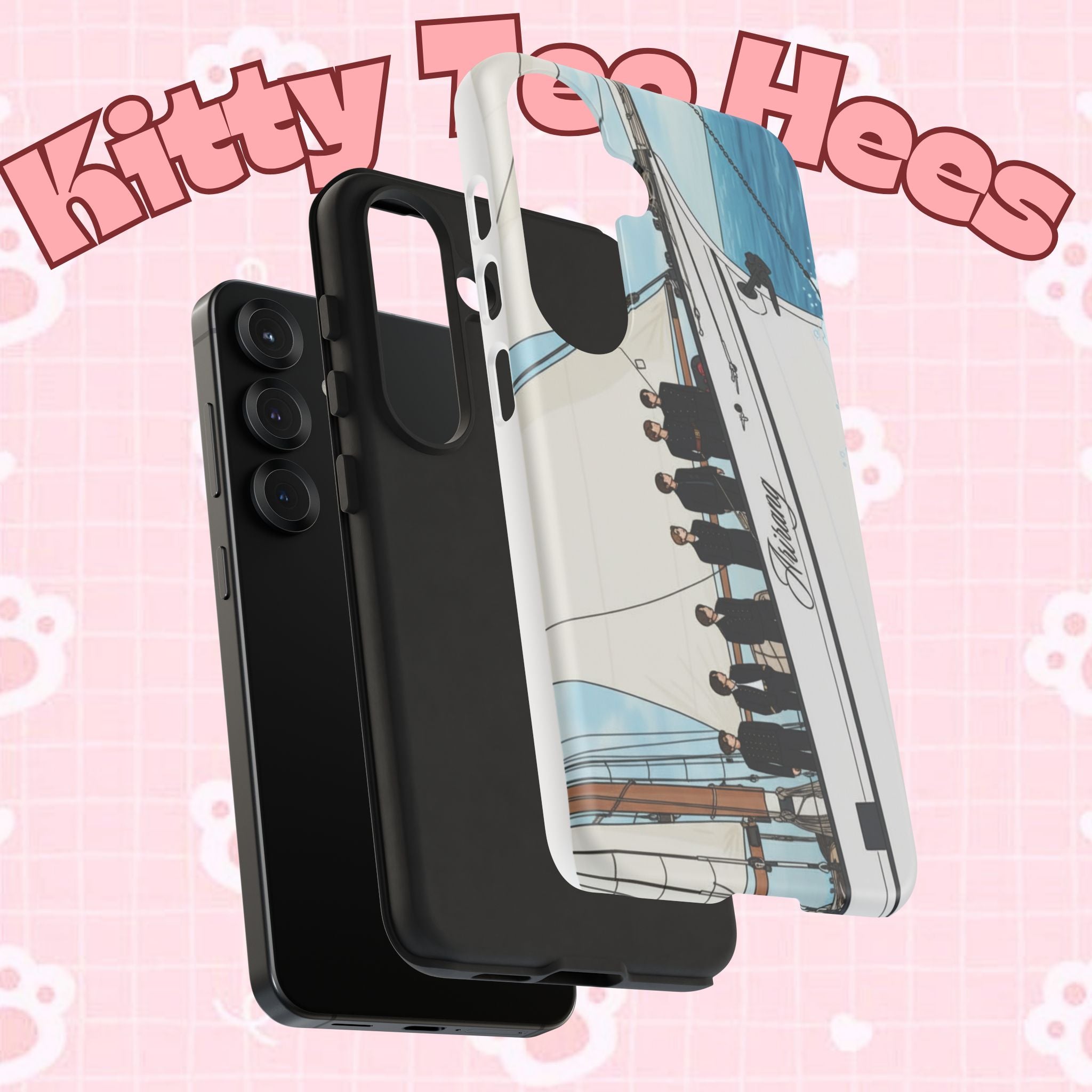 BTS Arirang swim-themed phone case for iPhone 17 and Samsung, tough Bangtan concert phone case by Printify.