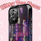 Neon Korean script BTS phone case for iPhone and Samsung, impact-resistant printify case featuring Bangtan Sonyeondan design.