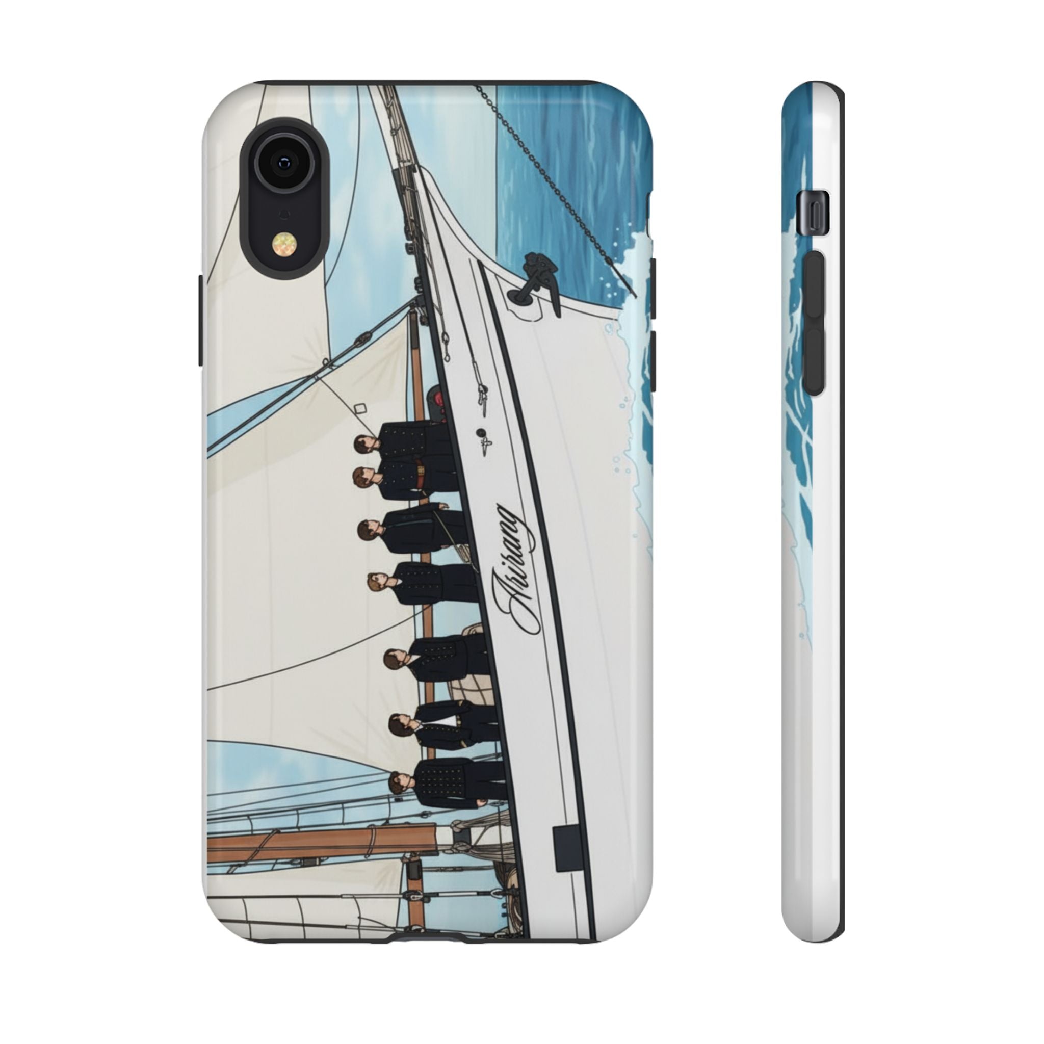 Printify BTS Arirang phone case for iPhone 17 and Samsung, featuring concert-inspired design and protective tough case.