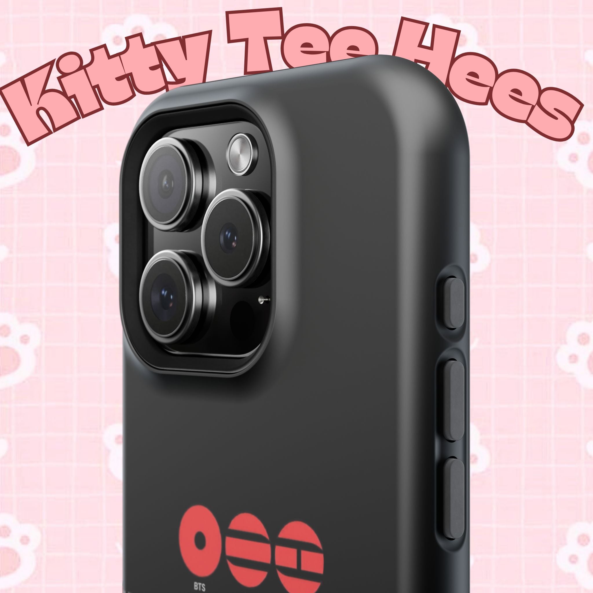 Impact-resistant phone case featuring BTS Bangtan Boys concert fan-made design with K-pop band photo artwork.