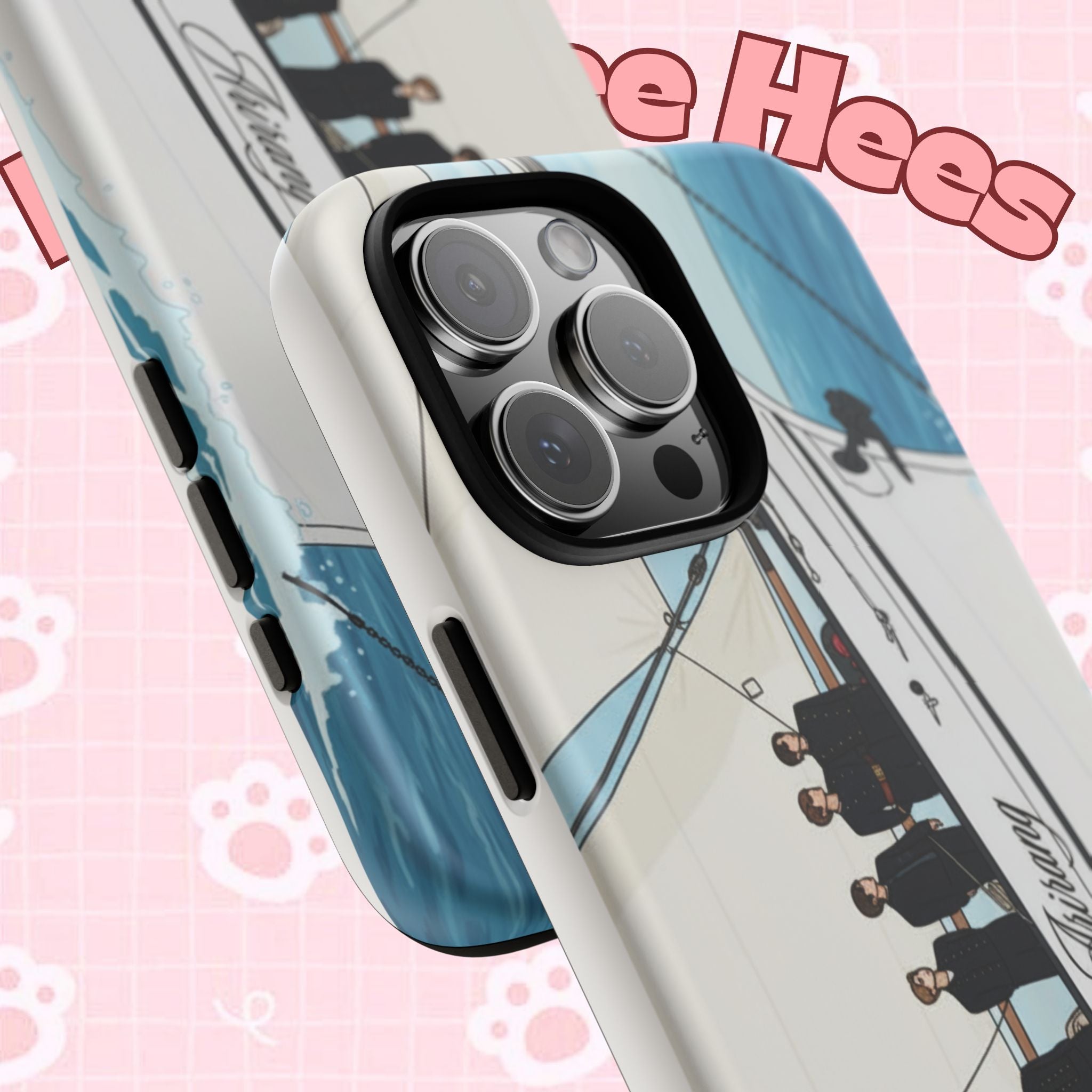 BTS Arirang swim phone case for iPhone 17 and Samsung, tough concert-themed case with Bangtan branding by Printify