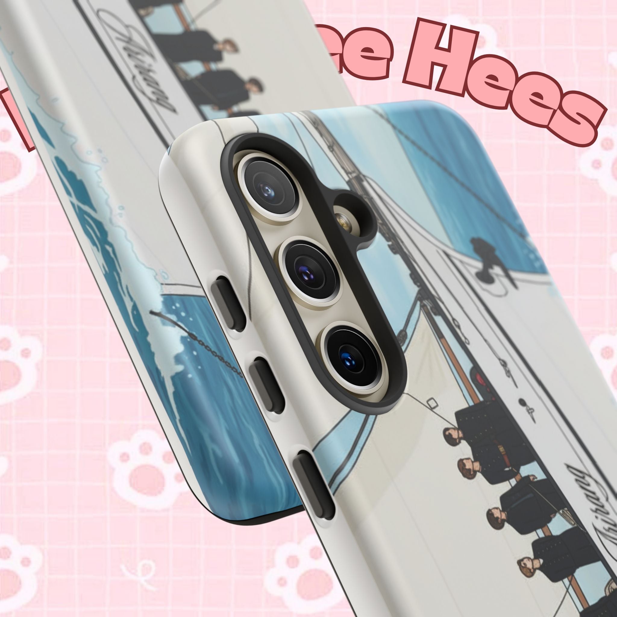 Printify BTS Swim phone case for iPhone 17 and Samsung, featuring concert-themed design and durable Tough Case construction.