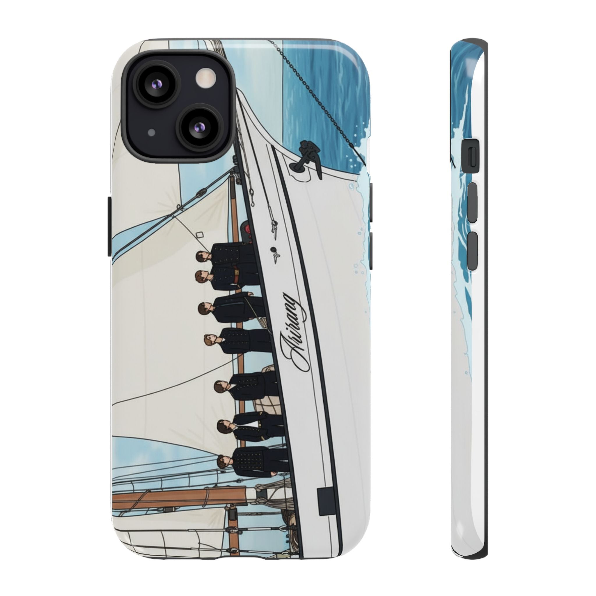 BTS Arirang swim-themed phone case for iPhone 17 and Samsung, durable Printify concert Bangtan BTS Tough Case image