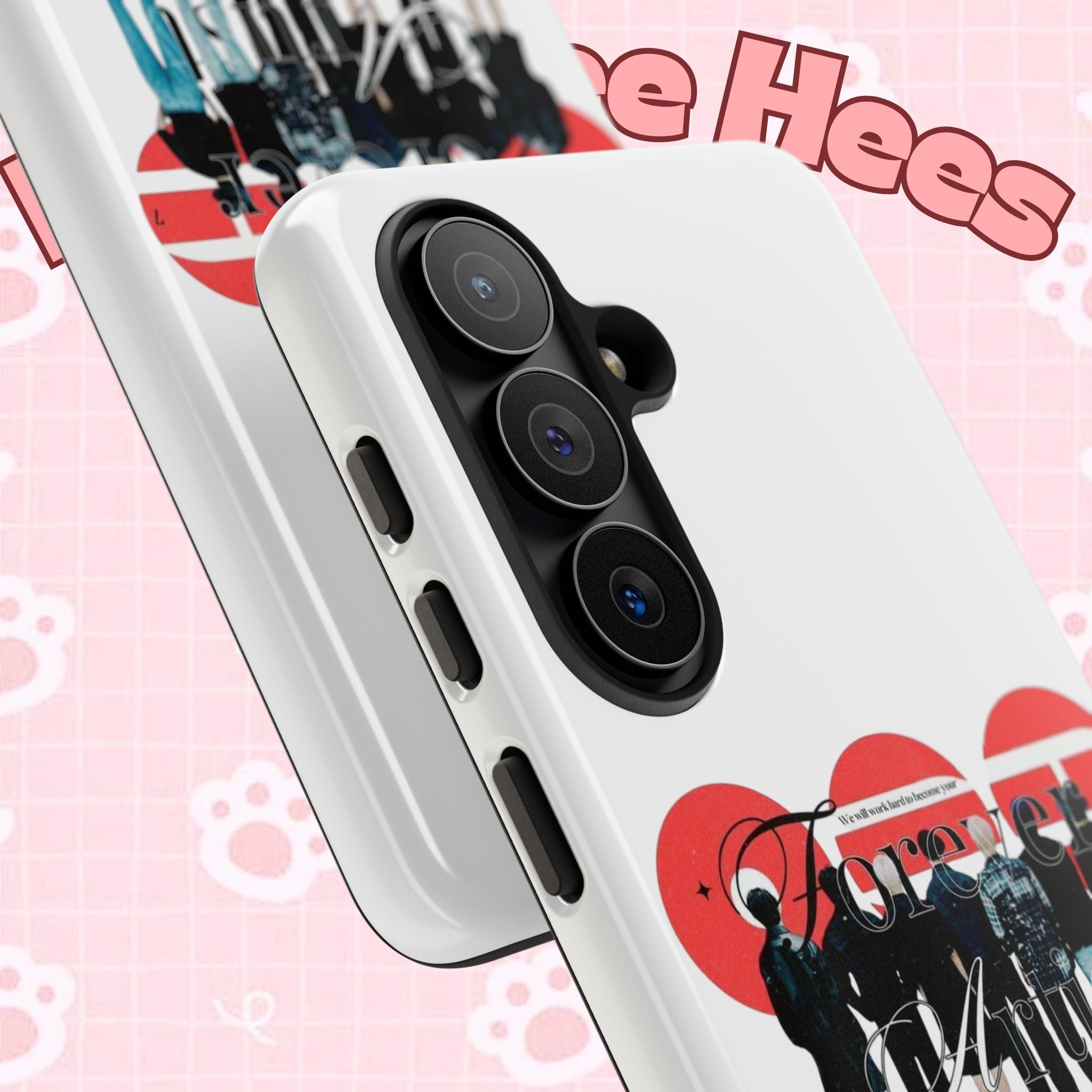 BTS Concert Phone Case featuring 'Bangtan Arirang' design for iPhone and Samsung, with vibrant K-Pop artwork and branding.