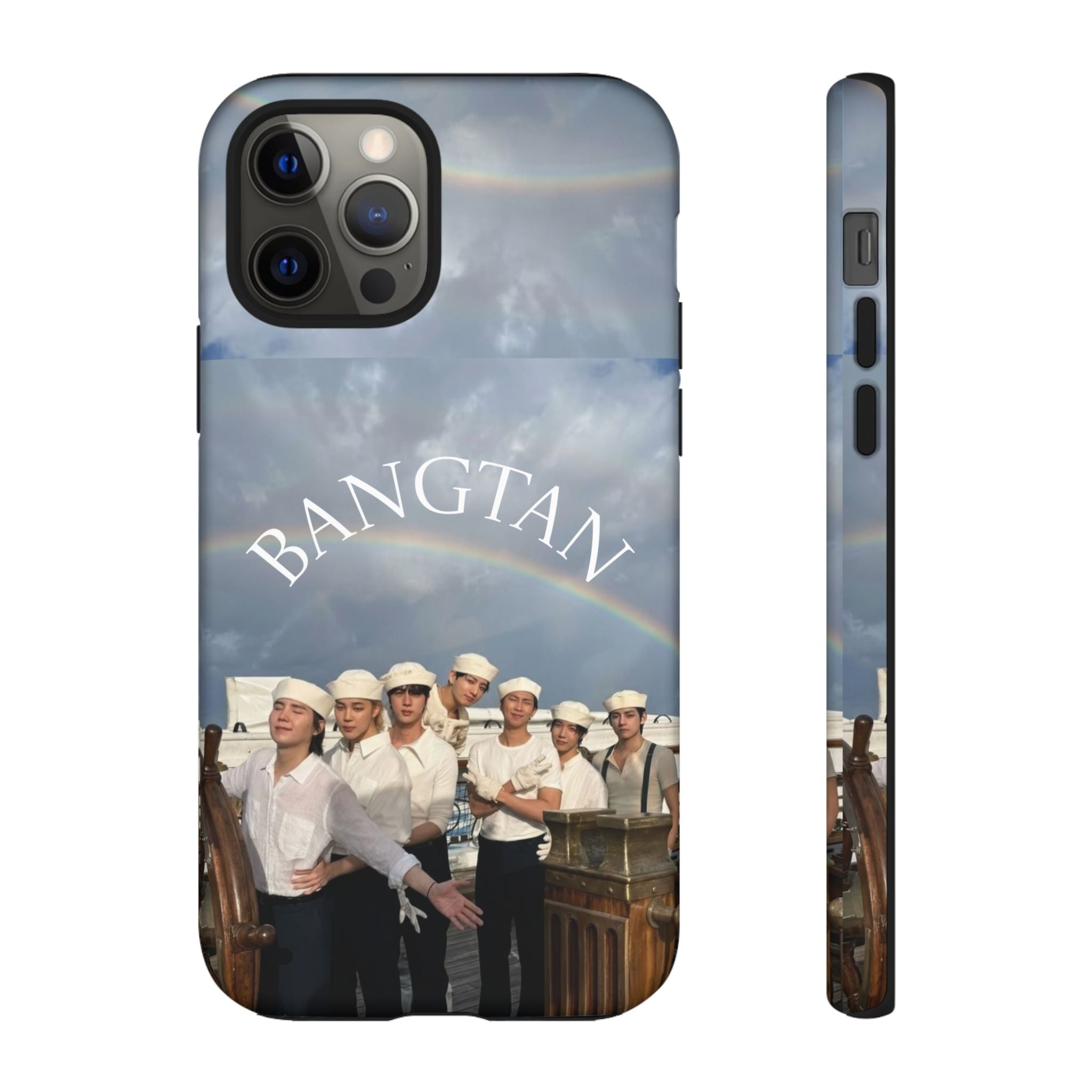Cute Bangtan Sailor iPhone and Samsung phone case featuring BTS Swim BTS and sailor design by Printify.