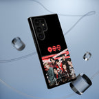 Impact-resistant phone case featuring BTS Bangtan Boys fanmade design with K-Pop band photo and concert-themed artwork.