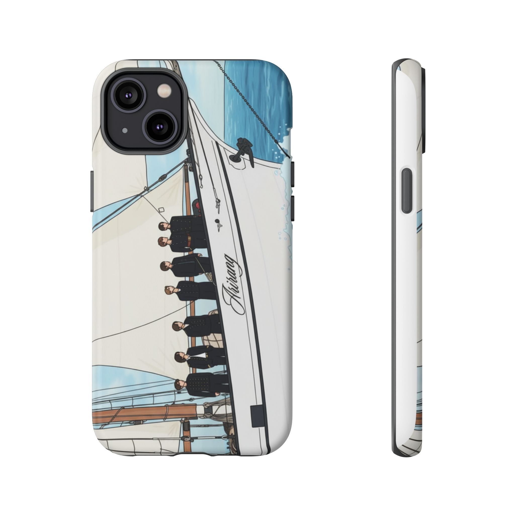 Printify BTS Swim phone case for iPhone 17 and Samsung, durable Bangtan concert phone case with BTS logo design