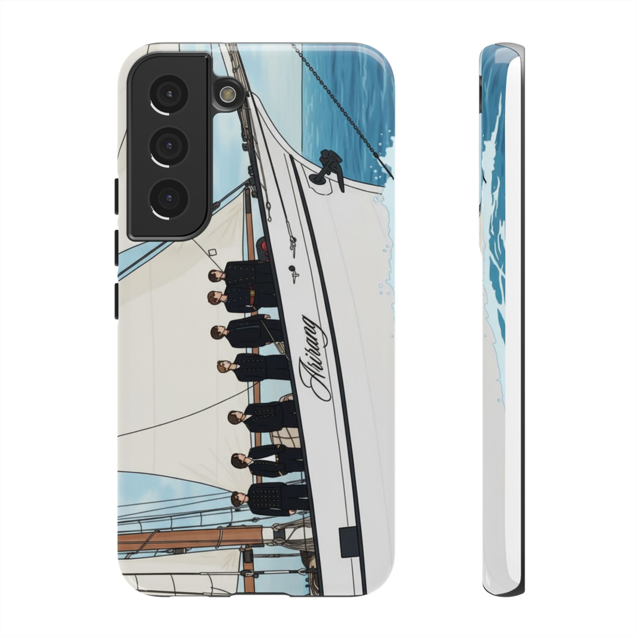 Printify BTS Swim phone case for iPhone 17 and Samsung, featuring Bangtan concert design with a durable tough case.