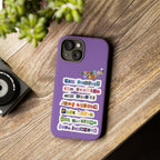 Printify BTS phone case featuring Jungkook, Jimin, and Rap Monster designs for iPhone 17, durable tough case with member names.