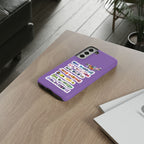 BTS member names phone case featuring Jungkook, Jimin, and Rap Monster for iPhone 17, tough printed case by Printify.