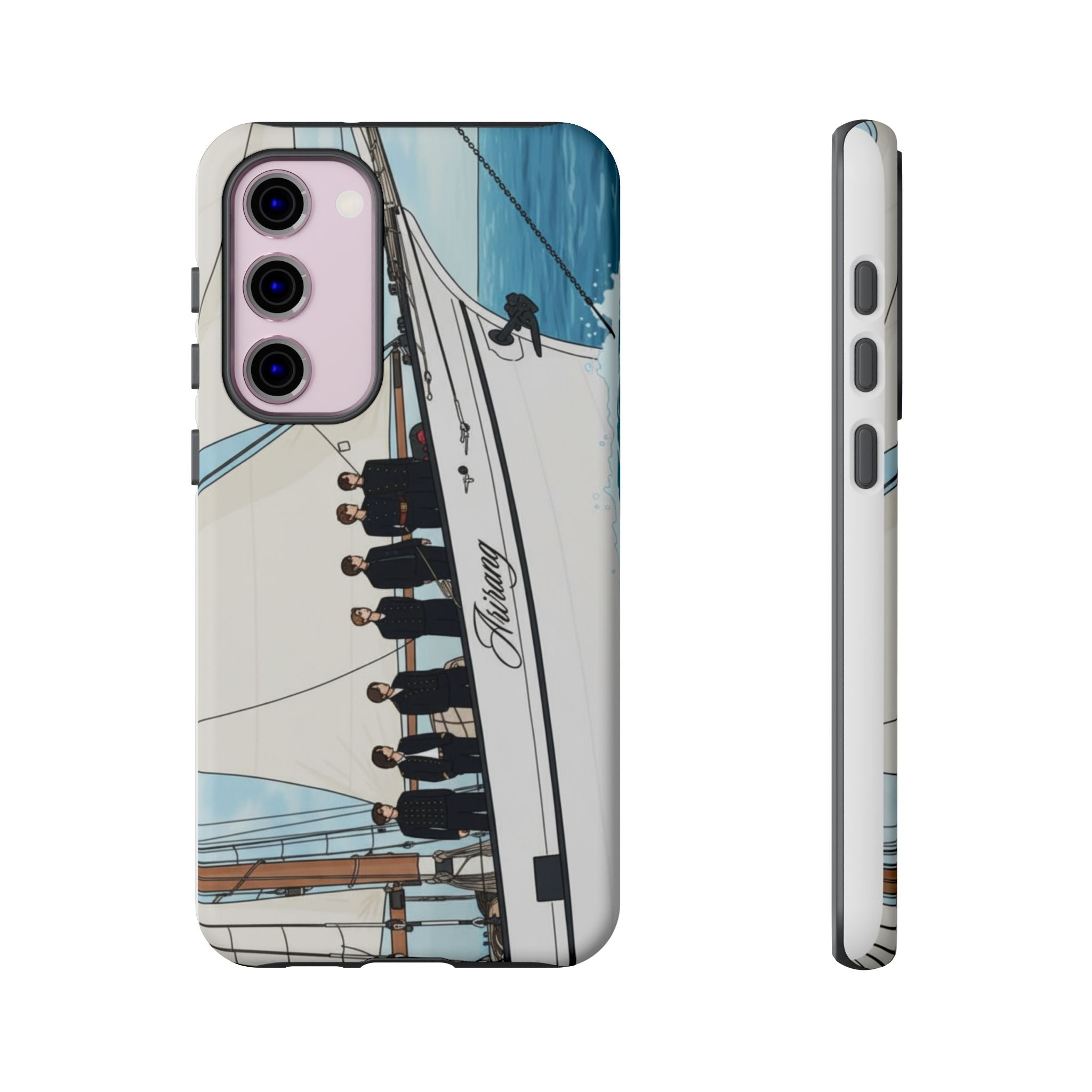 BTS Arirang swim themed phone case for iPhone 17 and Samsung, tough Bangtan concert phone case by Printify