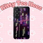Neon Korean script BTS phone case for iPhone and Samsung, impact-resistant design with Bangtan Sonyeondan branding.