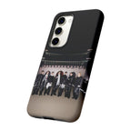 BTS Arirang phone case for iPhone featuring BTS Swim Comeback design, durable Printify K-pop Samsung case with colorful graphics.