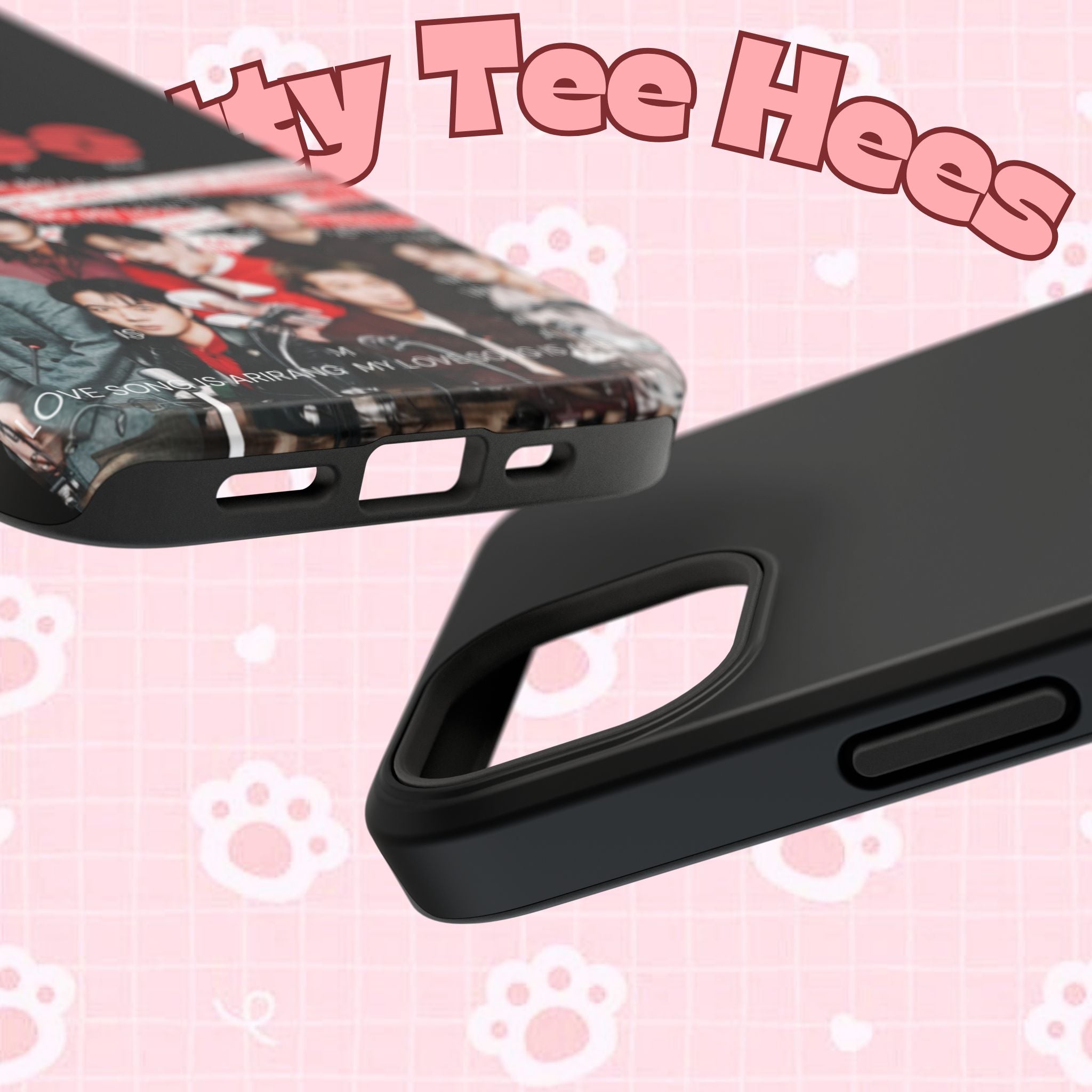 Impact-resistant phone case featuring BTS Bangtan Boys concert photo and fanmade design for K-Pop fans.