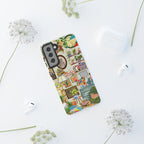Cute cat portrait phone case for iPhone 17, stylish and cozy design by Printify featuring a framed pet image.