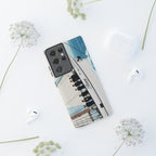 Printify BTS Swim phone case for iPhone 17 and Samsung, featuring Bangtan concert design and durable tough case construction.