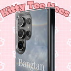 Clear impact-resistant phone case featuring Bangtan Boys K-pop design, perfect for protecting and showcasing your phone.