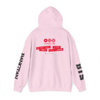 ARIRANG graphic hoodie from BTS World Tour with Bangtan sleeve design, casual sweatshirt featuring BTS-inspired artwork.