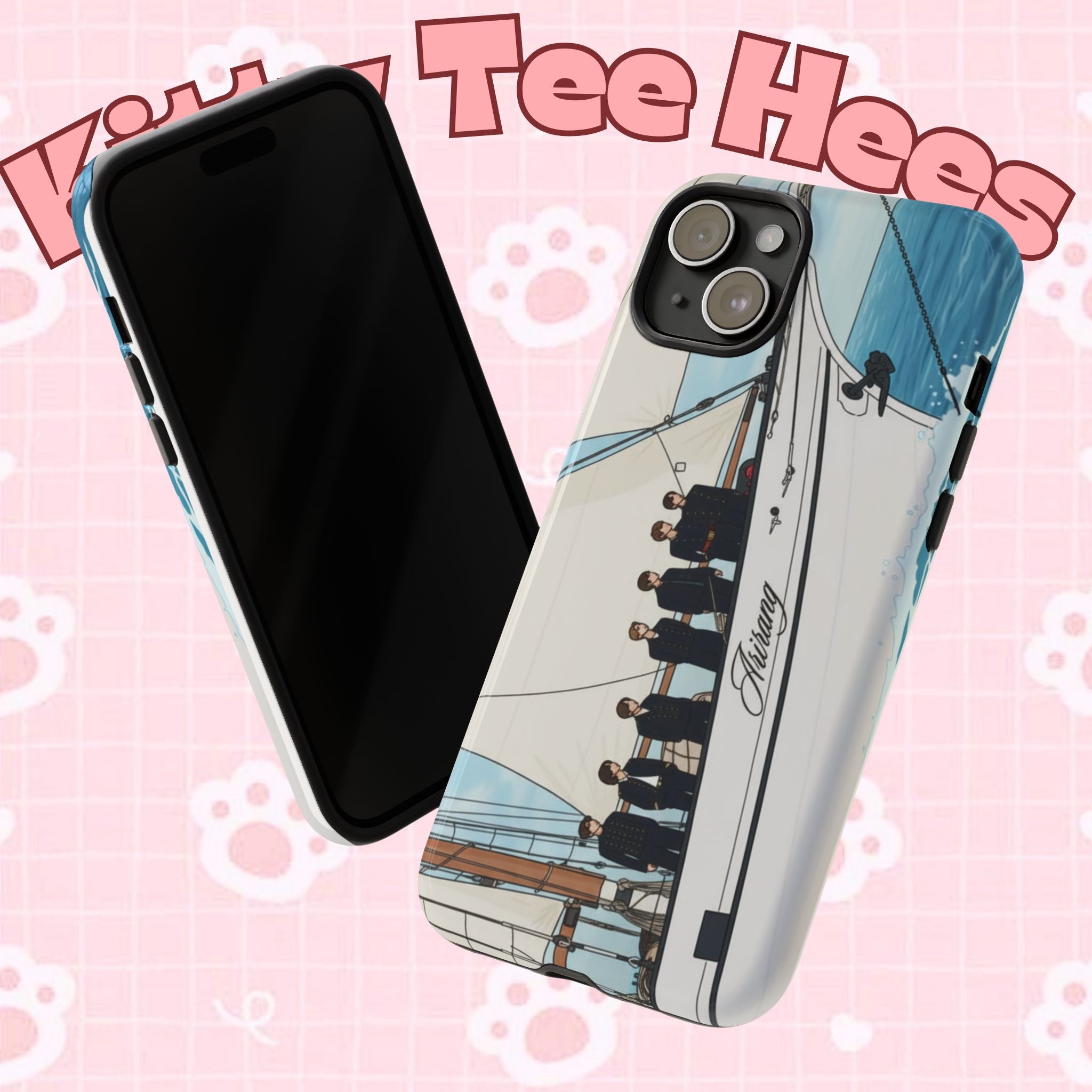 Custom BTS Swim phone case for iPhone 17 and Samsung, durable tough case with Bangtan design by Printify