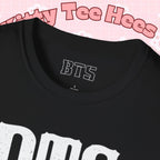 Printify BTS classic T-shirt featuring a simple outline design of Bangtan Boys, perfect for K-Pop fans.
