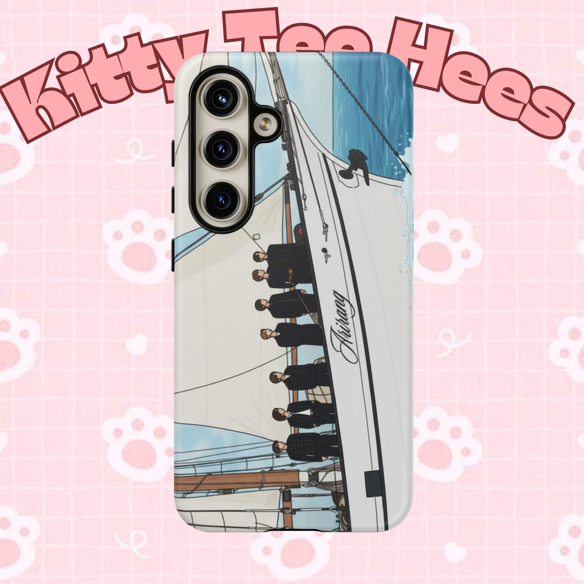 BTS Arirang Swim phone case for iPhone 17 and Samsung, tough concert-themed case with Bangtan Boys design by Printify