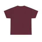 Black BTS logo T-shirt from Printify featuring a minimal Bangtan emblem on the front, casual K-pop band shirt for fans.