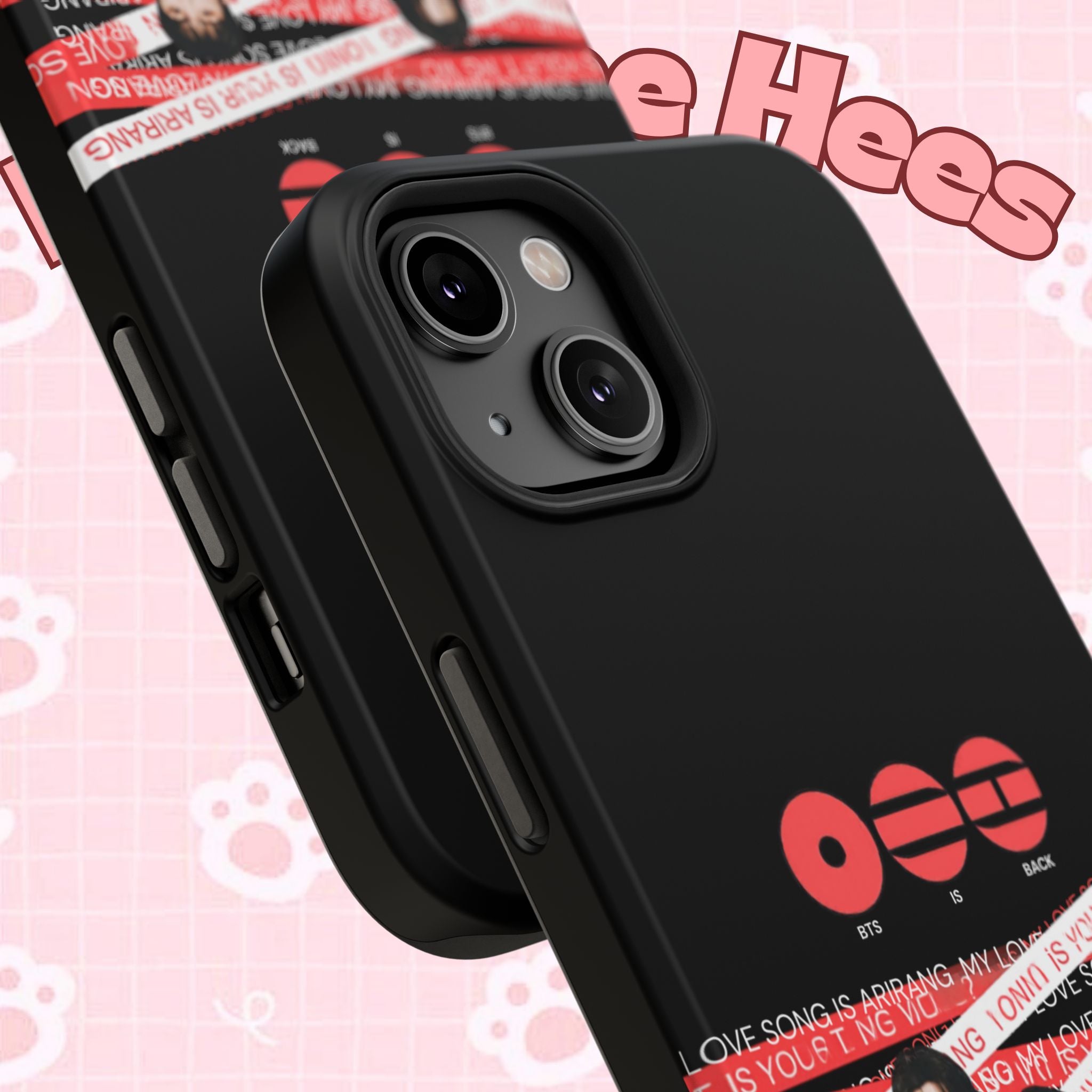 Printify BTS Bangtan phone case featuring fanmade K-Pop boy band ArirangK-Pop design, impact-resistant for added protection.