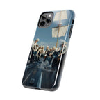 Cute Sailor BTS phone case featuring K-pop design with BTS Arirang logo, perfect for BTS fans and concert wear.