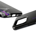 Taehyung (V) BTS tough phone case with dark Bangtan design for iPhone and Samsung, featuring Kim Taehyung from BTS.