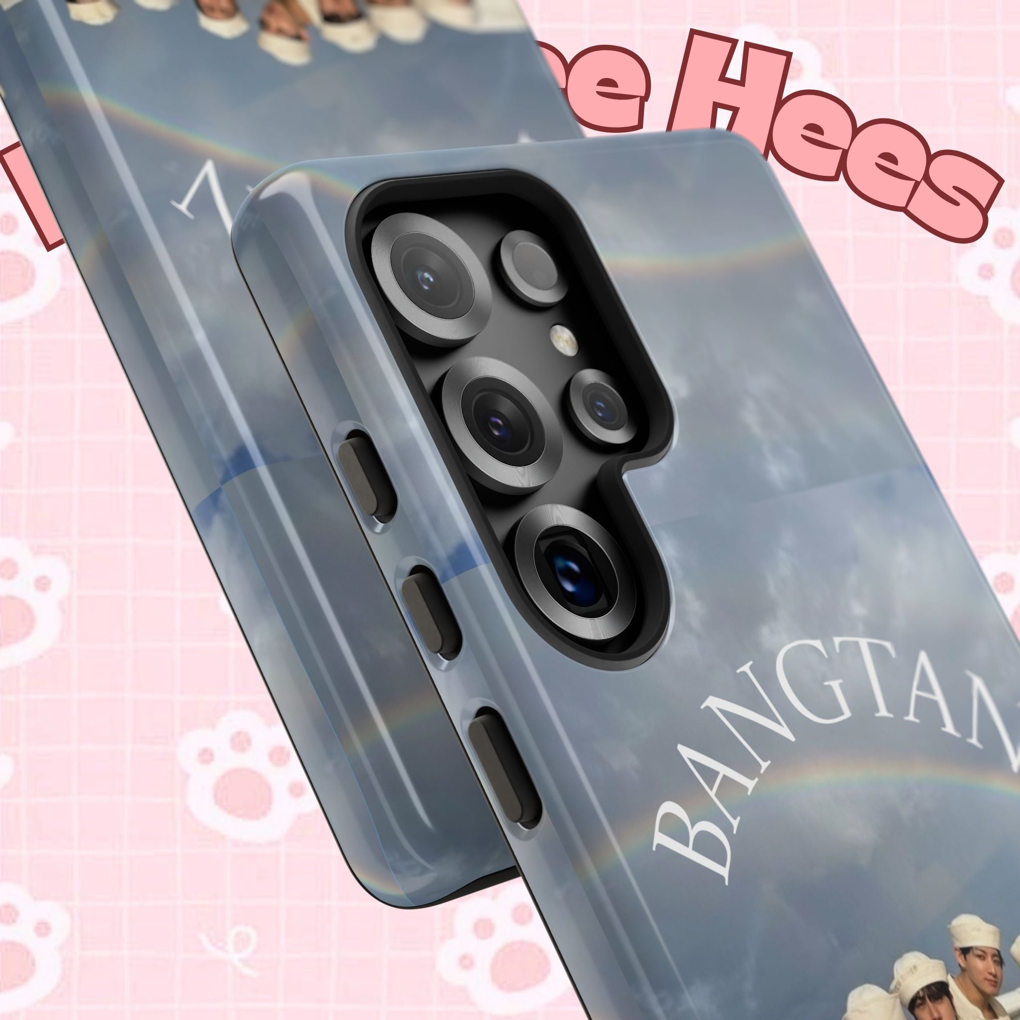 Cute Bangtan Sailor BTS Swim phone case for iPhone and Samsung, featuring sailor-themed design by Printify.